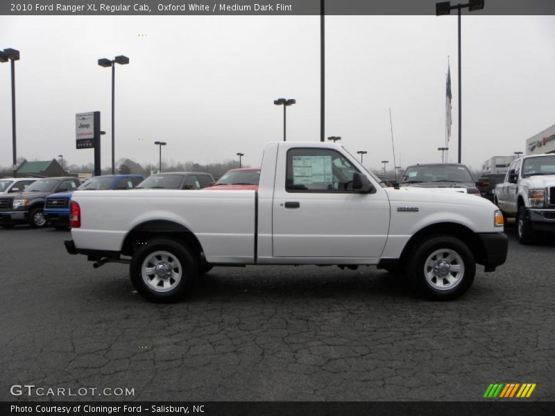 Oxford White / Medium Dark Flint 2010 Ford Ranger XL Regular Cab