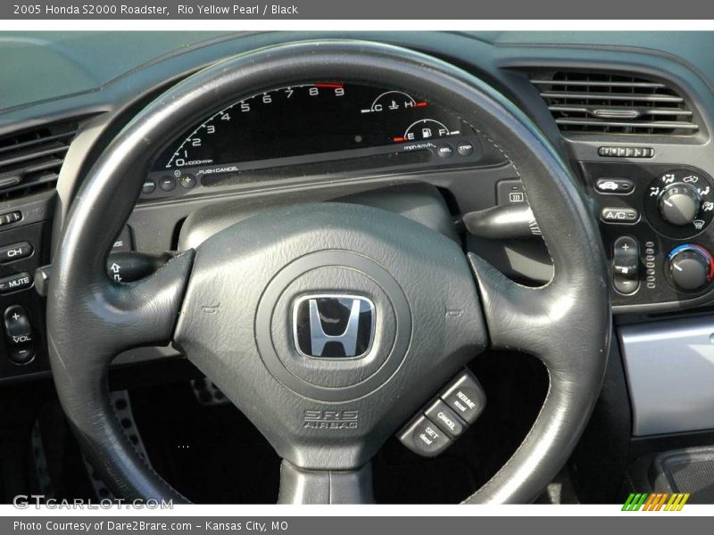 Rio Yellow Pearl / Black 2005 Honda S2000 Roadster