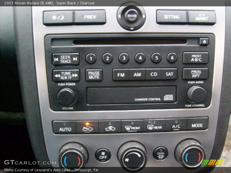 Super Black / Charcoal 2003 Nissan Murano SE AWD