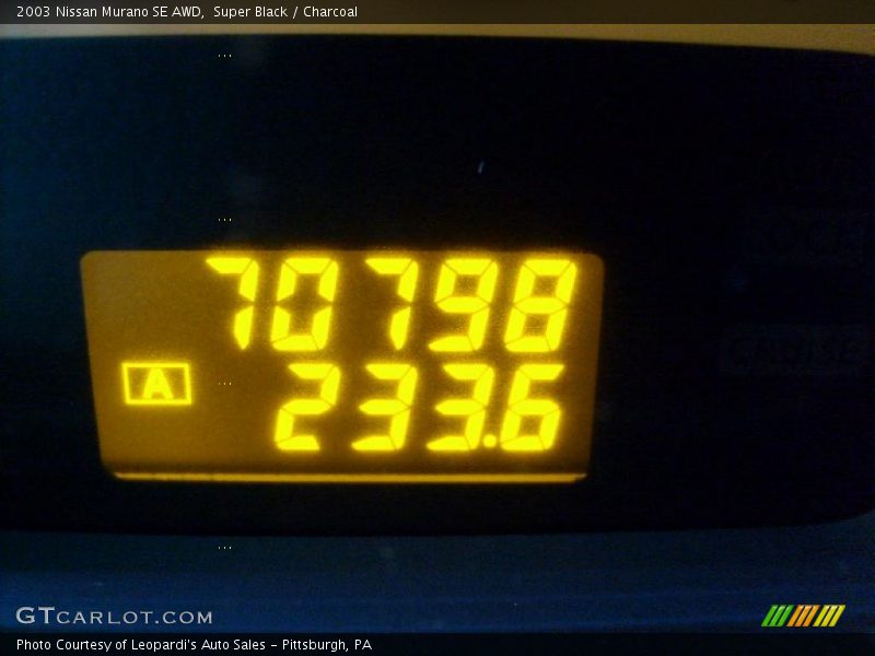 Super Black / Charcoal 2003 Nissan Murano SE AWD