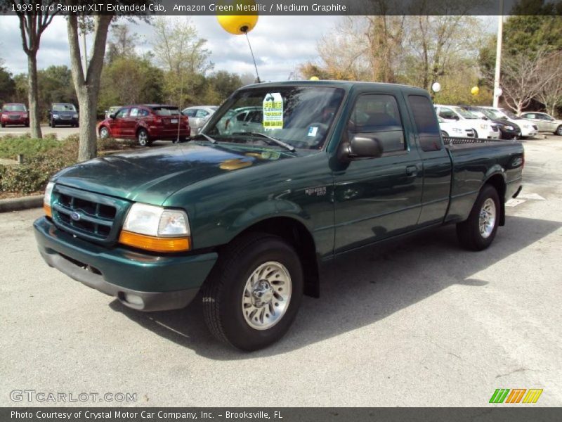 Amazon Green Metallic / Medium Graphite 1999 Ford Ranger XLT Extended Cab