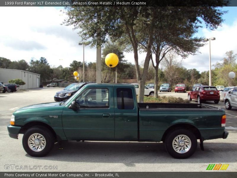 Amazon Green Metallic / Medium Graphite 1999 Ford Ranger XLT Extended Cab