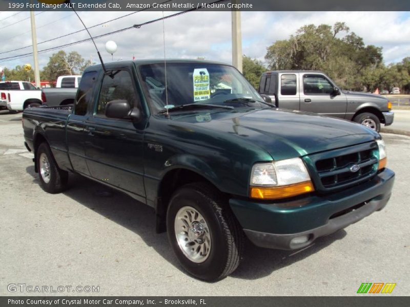 Amazon Green Metallic / Medium Graphite 1999 Ford Ranger XLT Extended Cab