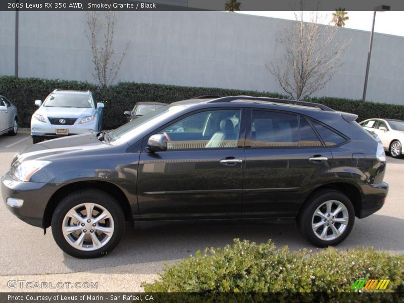 Smokey Granite / Black 2009 Lexus RX 350 AWD