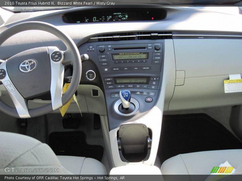 Blizzard White Pearl / Misty Gray 2010 Toyota Prius Hybrid III