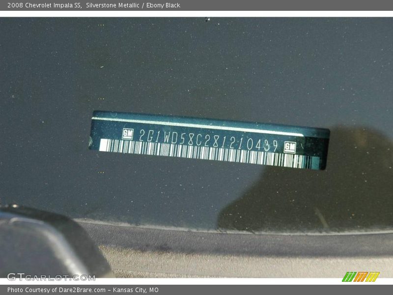 Silverstone Metallic / Ebony Black 2008 Chevrolet Impala SS