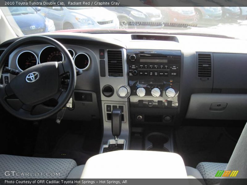 Radiant Red / Graphite Gray 2010 Toyota Tundra Double Cab