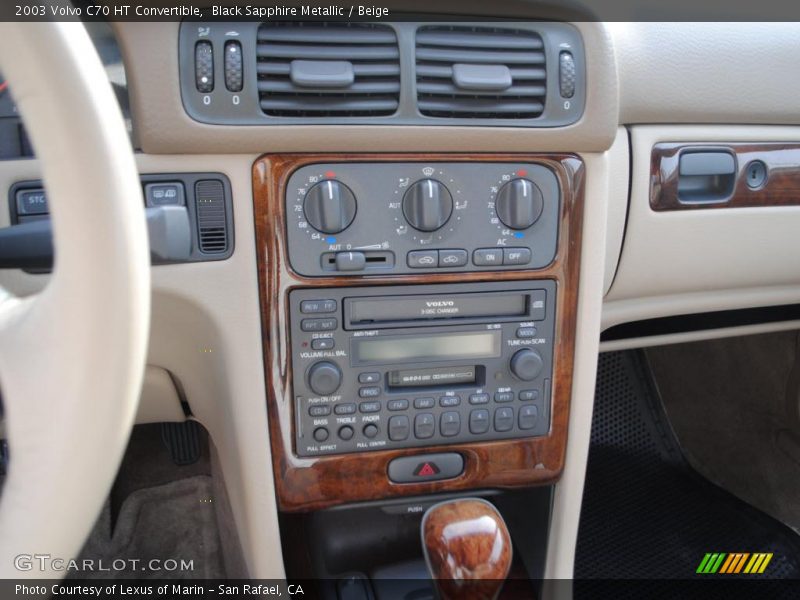 Black Sapphire Metallic / Beige 2003 Volvo C70 HT Convertible