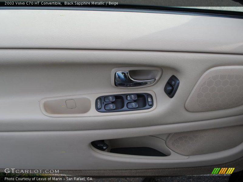 Black Sapphire Metallic / Beige 2003 Volvo C70 HT Convertible