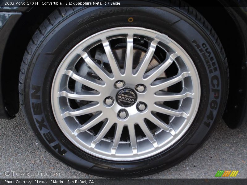 Black Sapphire Metallic / Beige 2003 Volvo C70 HT Convertible