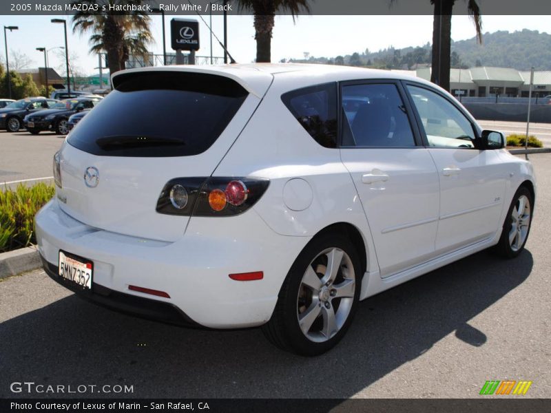 Rally White / Black 2005 Mazda MAZDA3 s Hatchback