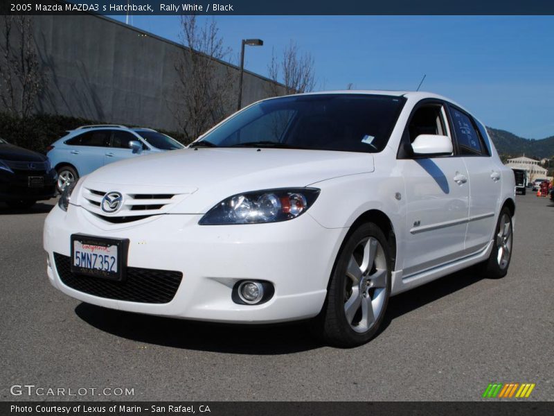 Rally White / Black 2005 Mazda MAZDA3 s Hatchback