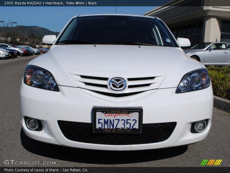 Rally White / Black 2005 Mazda MAZDA3 s Hatchback