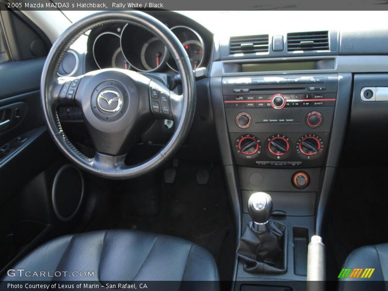 Rally White / Black 2005 Mazda MAZDA3 s Hatchback