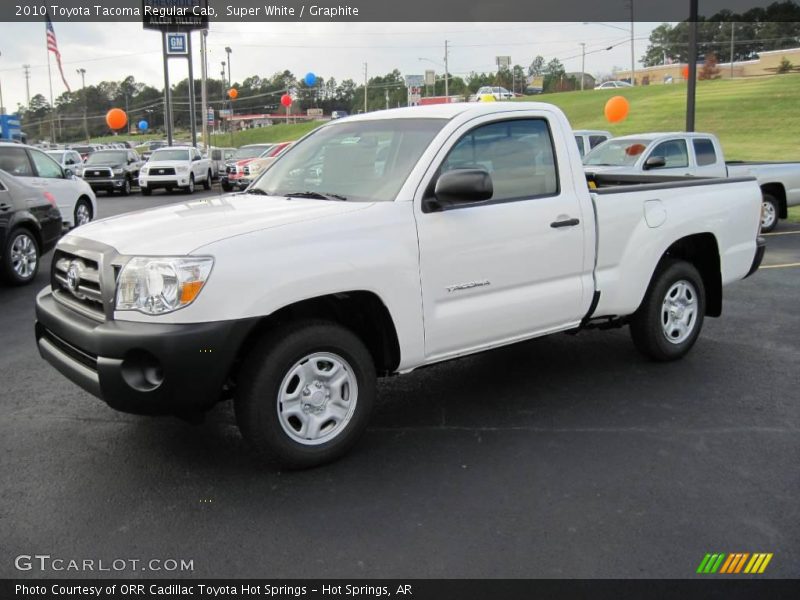 Super White / Graphite 2010 Toyota Tacoma Regular Cab