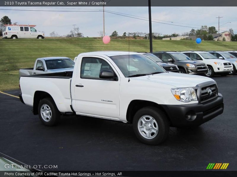 Super White / Graphite 2010 Toyota Tacoma Regular Cab