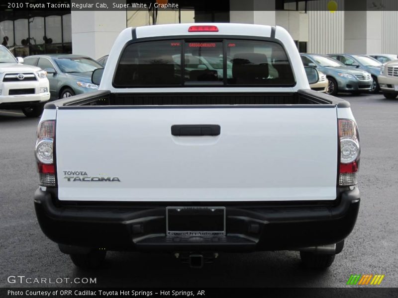 Super White / Graphite 2010 Toyota Tacoma Regular Cab