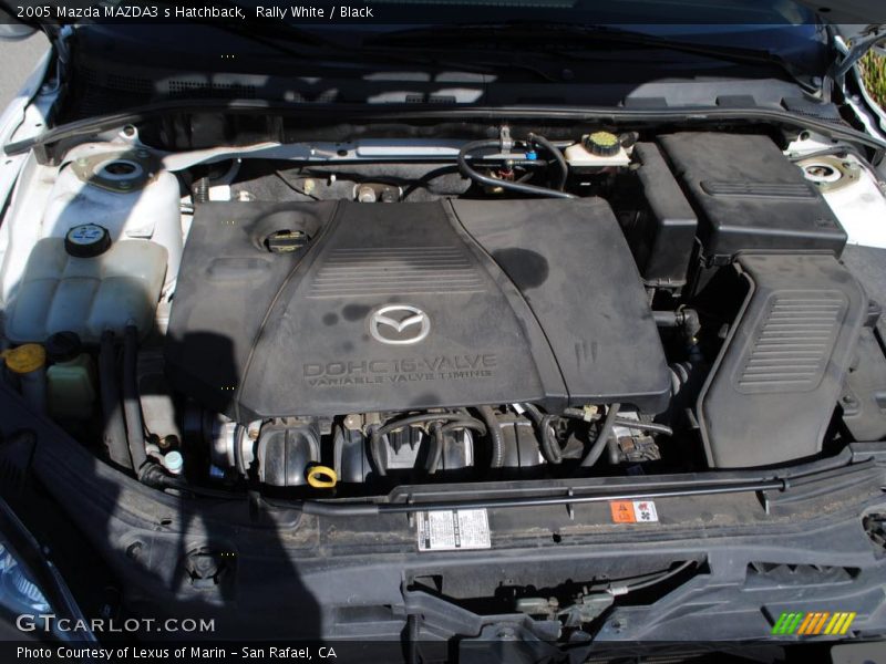 Rally White / Black 2005 Mazda MAZDA3 s Hatchback