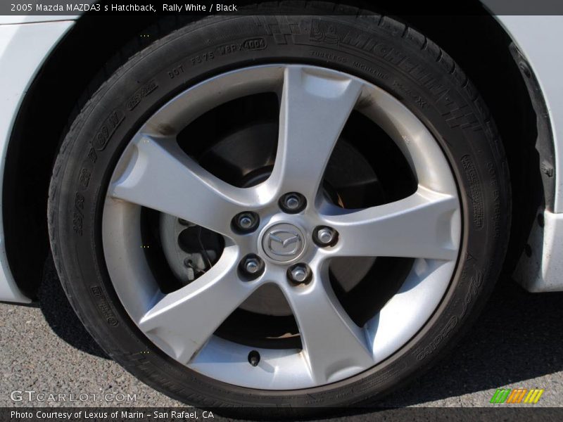 Rally White / Black 2005 Mazda MAZDA3 s Hatchback