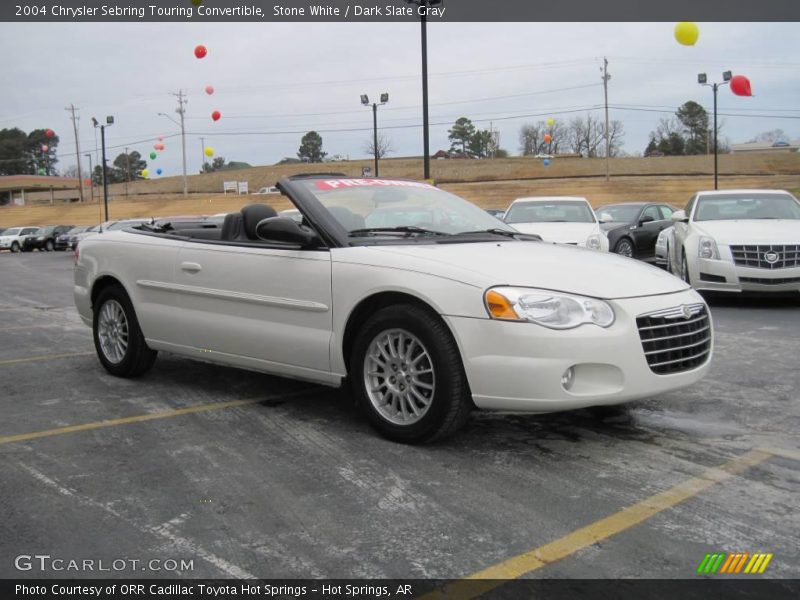 Stone White / Dark Slate Gray 2004 Chrysler Sebring Touring Convertible