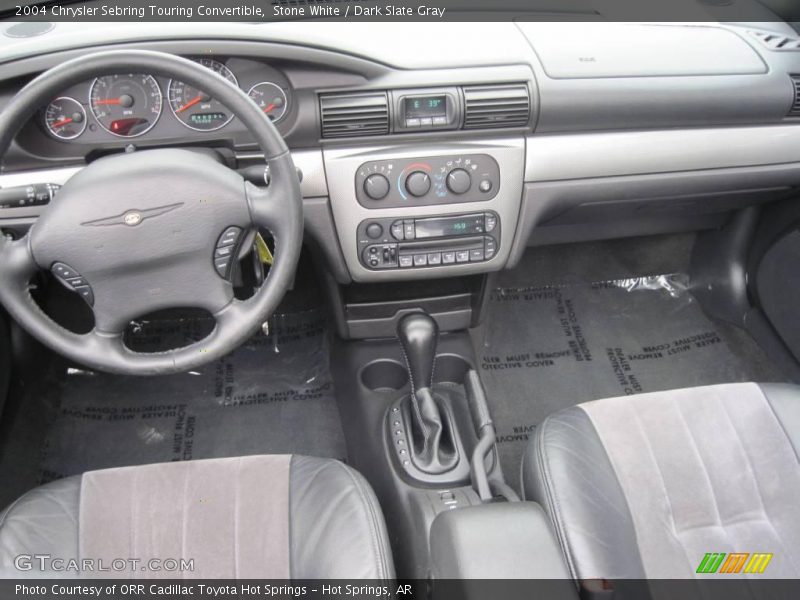 Stone White / Dark Slate Gray 2004 Chrysler Sebring Touring Convertible