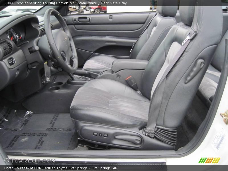 Stone White / Dark Slate Gray 2004 Chrysler Sebring Touring Convertible