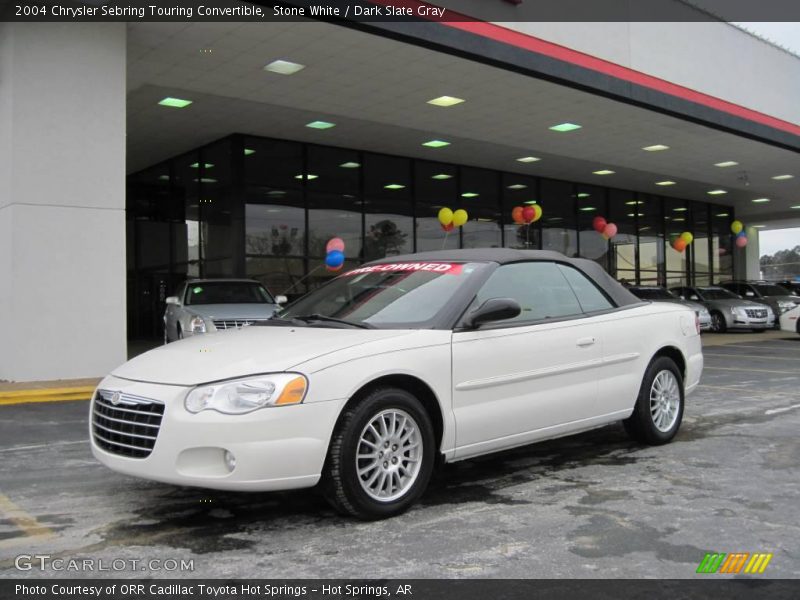 Stone White / Dark Slate Gray 2004 Chrysler Sebring Touring Convertible