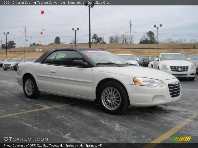 Stone White / Dark Slate Gray 2004 Chrysler Sebring Touring Convertible