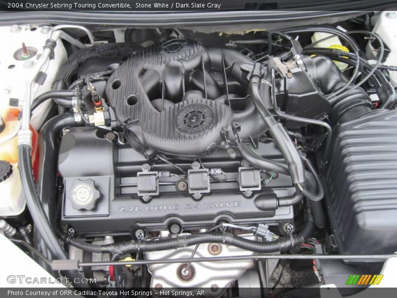 Stone White / Dark Slate Gray 2004 Chrysler Sebring Touring Convertible