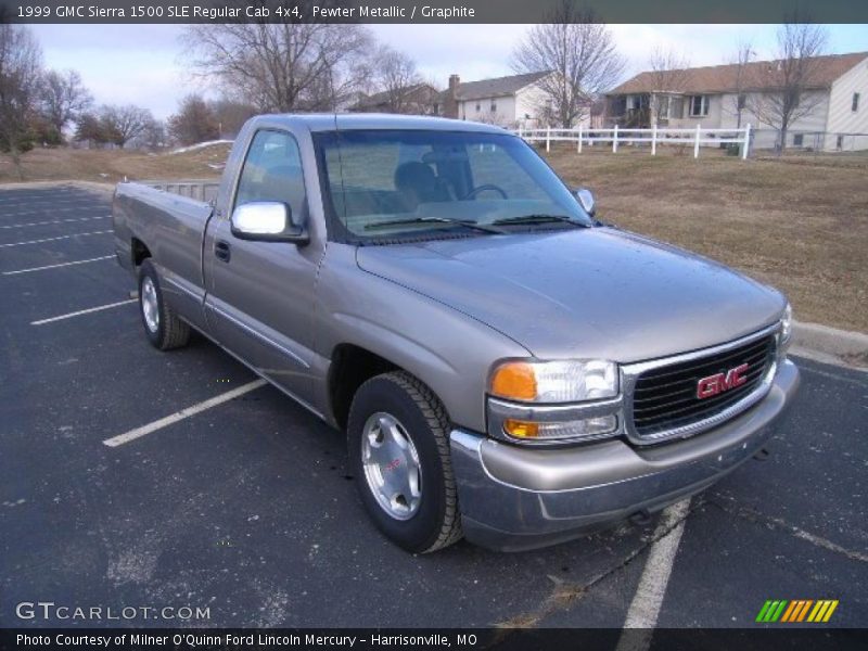 Pewter Metallic / Graphite 1999 GMC Sierra 1500 SLE Regular Cab 4x4