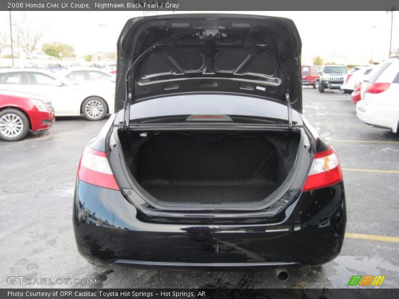 Nighthawk Black Pearl / Gray 2008 Honda Civic LX Coupe