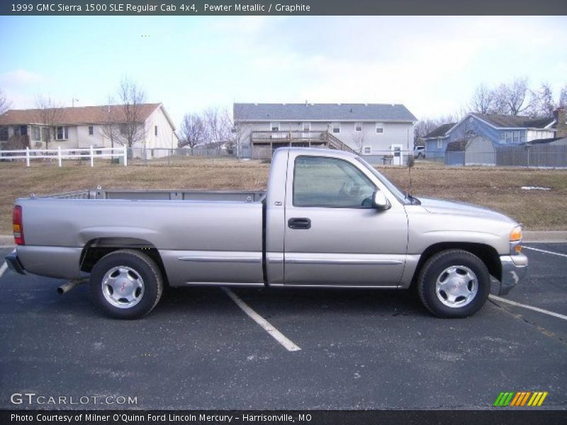 Pewter Metallic / Graphite 1999 GMC Sierra 1500 SLE Regular Cab 4x4