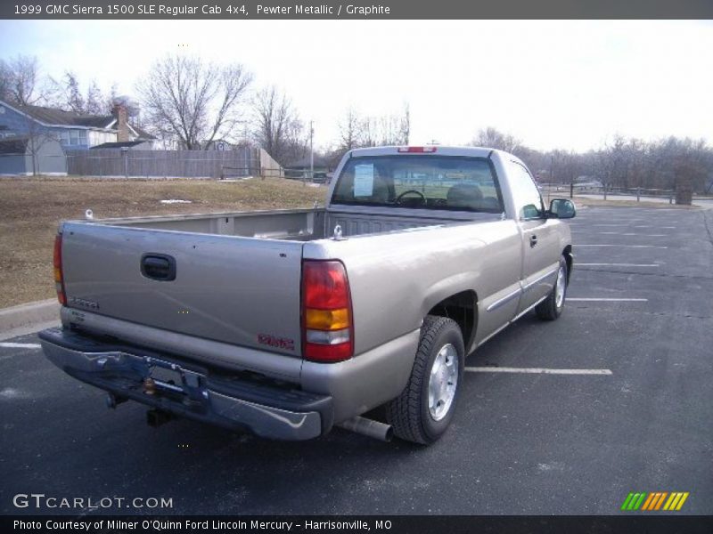 Pewter Metallic / Graphite 1999 GMC Sierra 1500 SLE Regular Cab 4x4