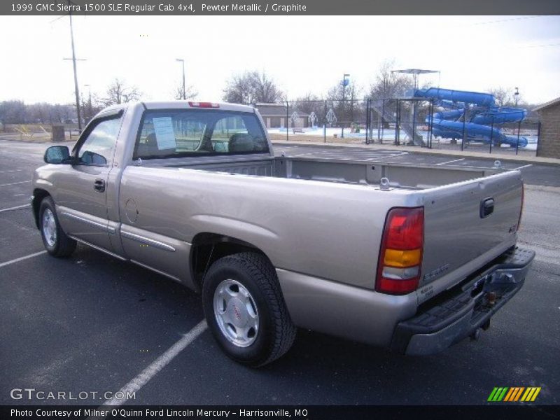Pewter Metallic / Graphite 1999 GMC Sierra 1500 SLE Regular Cab 4x4