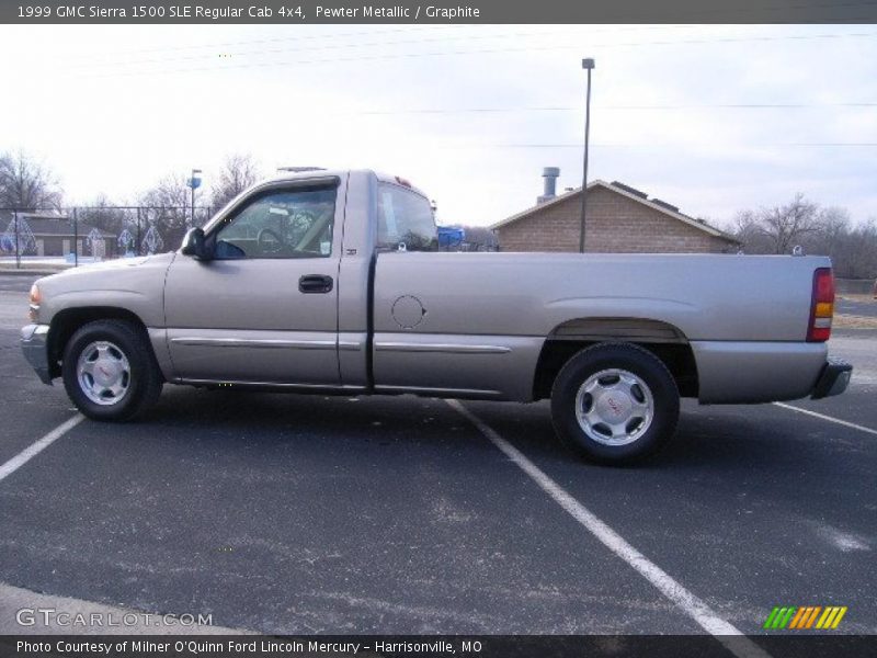 Pewter Metallic / Graphite 1999 GMC Sierra 1500 SLE Regular Cab 4x4