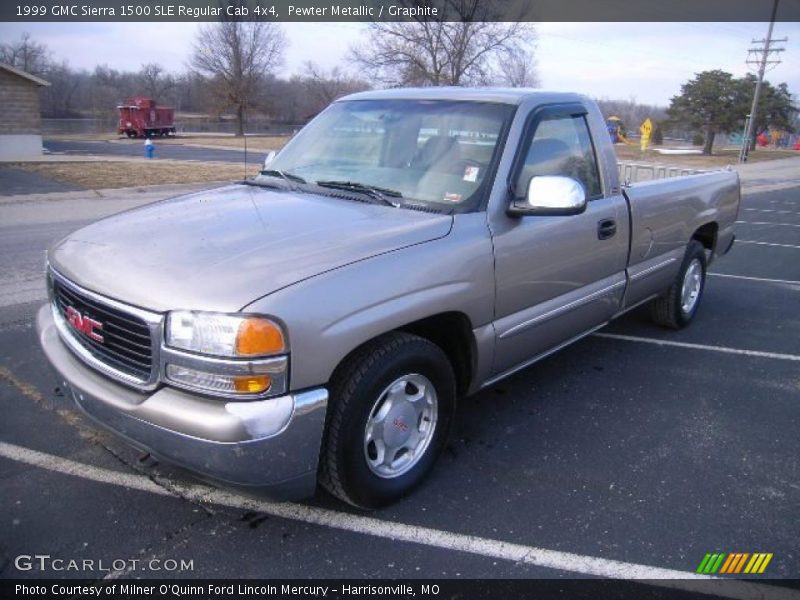 Pewter Metallic / Graphite 1999 GMC Sierra 1500 SLE Regular Cab 4x4