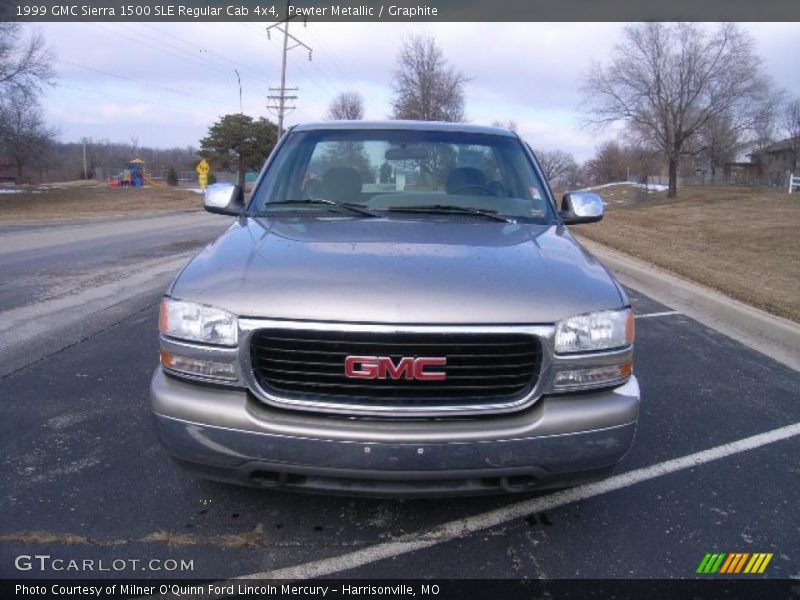 Pewter Metallic / Graphite 1999 GMC Sierra 1500 SLE Regular Cab 4x4