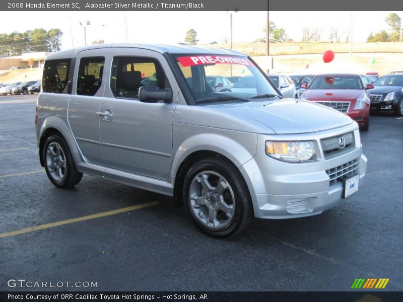 Alabaster Silver Metallic / Titanium/Black 2008 Honda Element SC