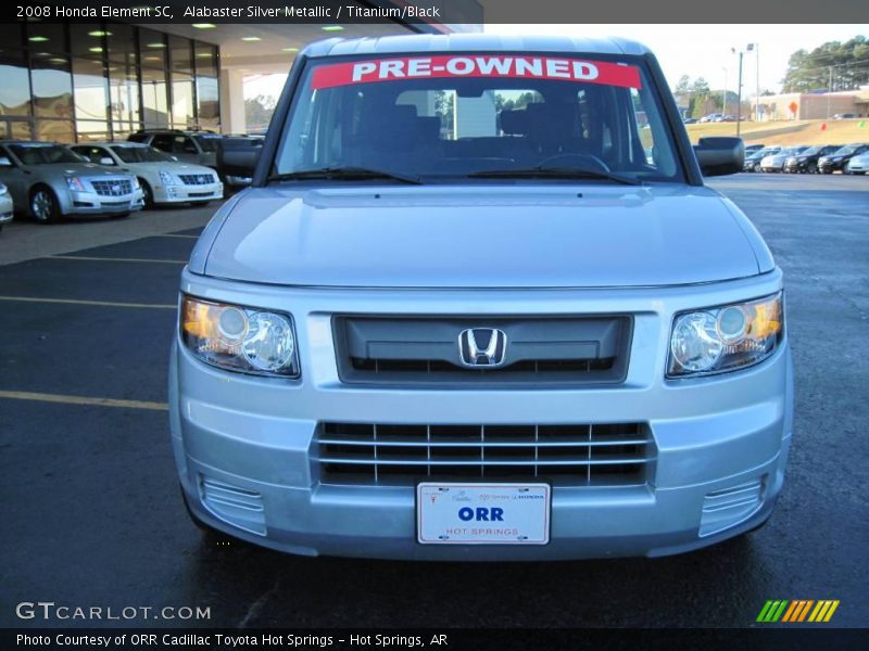 Alabaster Silver Metallic / Titanium/Black 2008 Honda Element SC