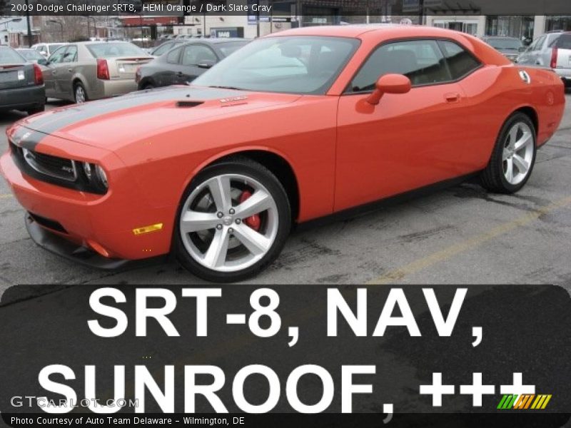HEMI Orange / Dark Slate Gray 2009 Dodge Challenger SRT8