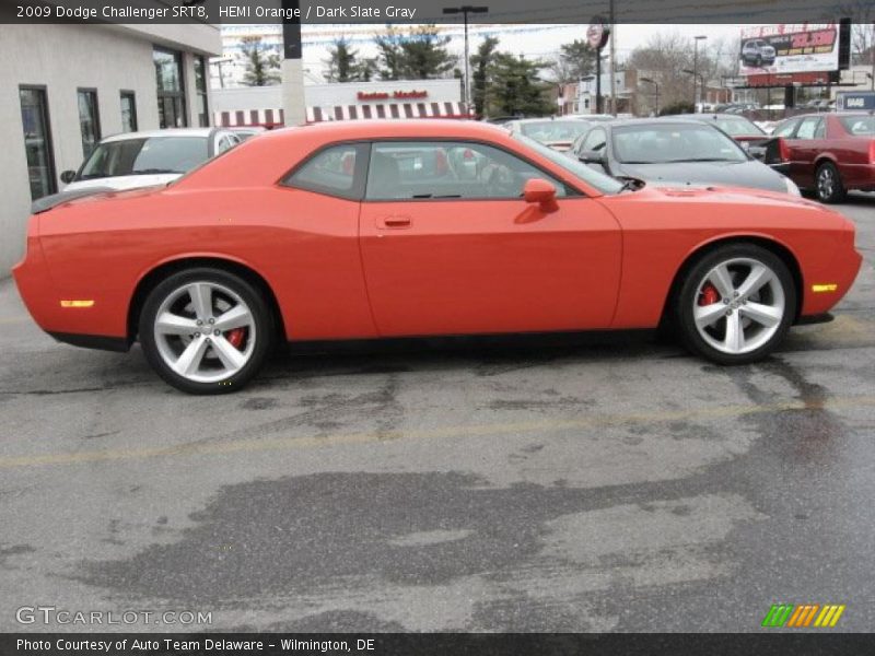 HEMI Orange / Dark Slate Gray 2009 Dodge Challenger SRT8