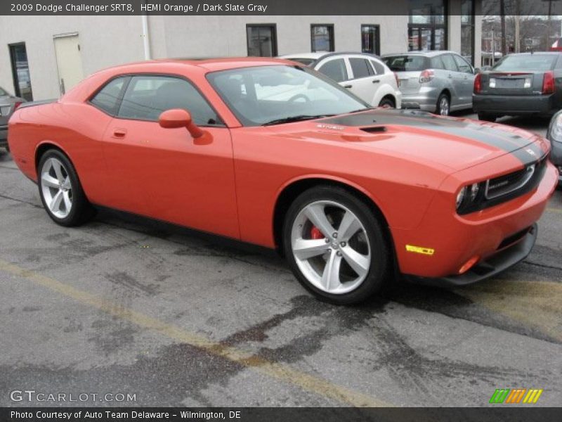 HEMI Orange / Dark Slate Gray 2009 Dodge Challenger SRT8