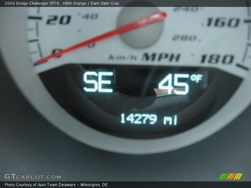 HEMI Orange / Dark Slate Gray 2009 Dodge Challenger SRT8