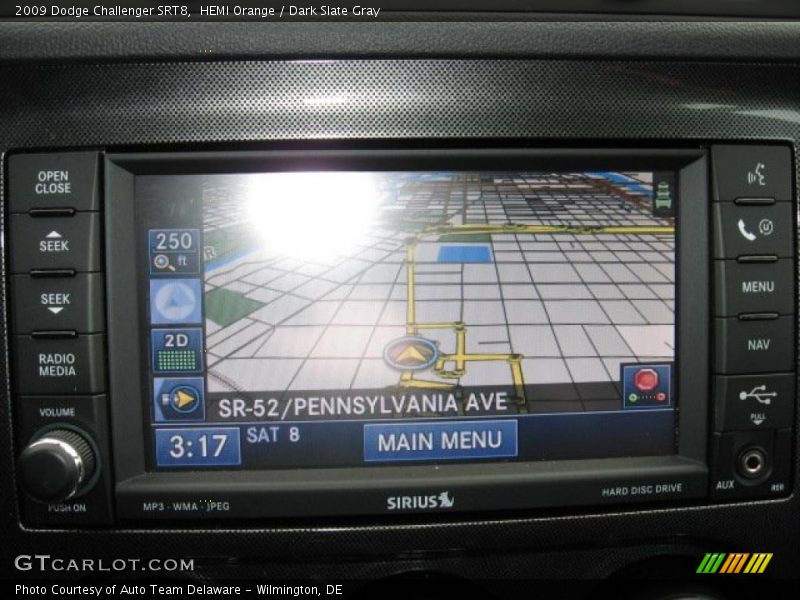 HEMI Orange / Dark Slate Gray 2009 Dodge Challenger SRT8