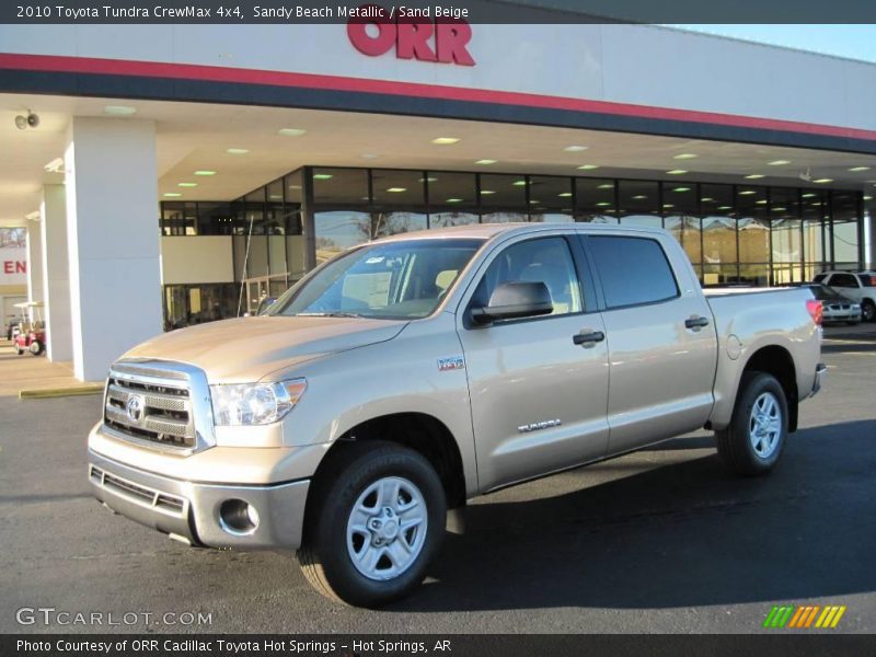 Sandy Beach Metallic / Sand Beige 2010 Toyota Tundra CrewMax 4x4
