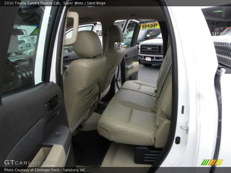 Super White / Sand Beige 2010 Toyota Tundra Double Cab