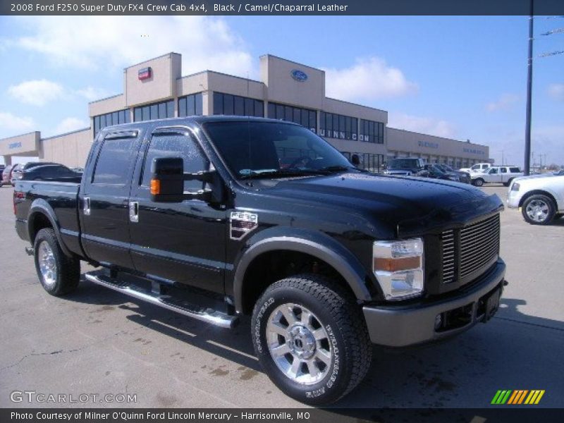 Black / Camel/Chaparral Leather 2008 Ford F250 Super Duty FX4 Crew Cab 4x4