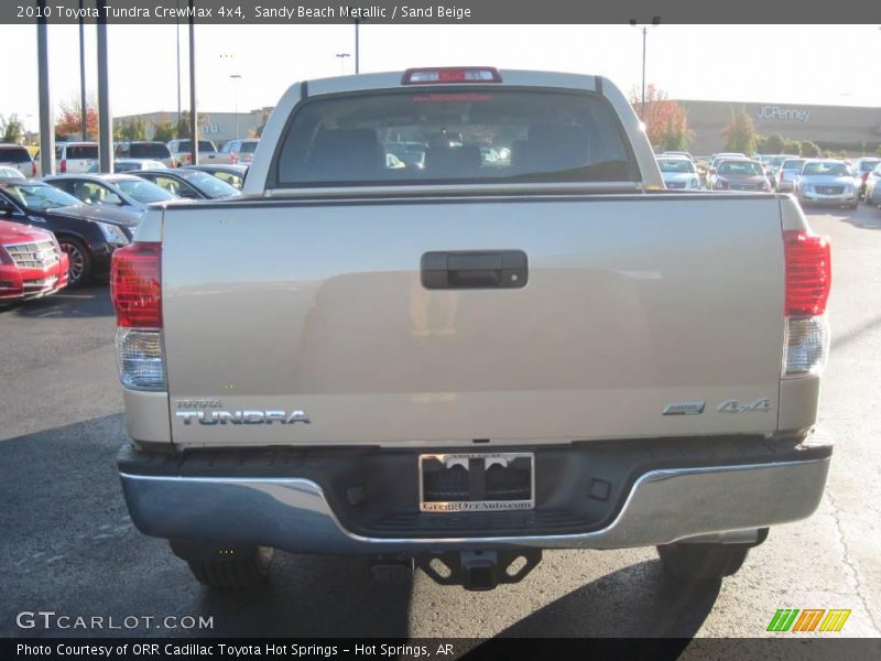 Sandy Beach Metallic / Sand Beige 2010 Toyota Tundra CrewMax 4x4