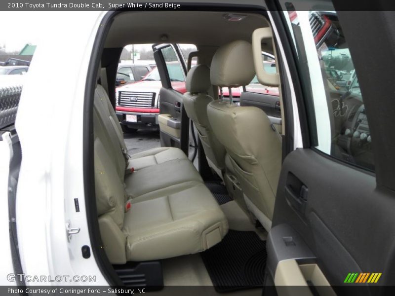 Super White / Sand Beige 2010 Toyota Tundra Double Cab