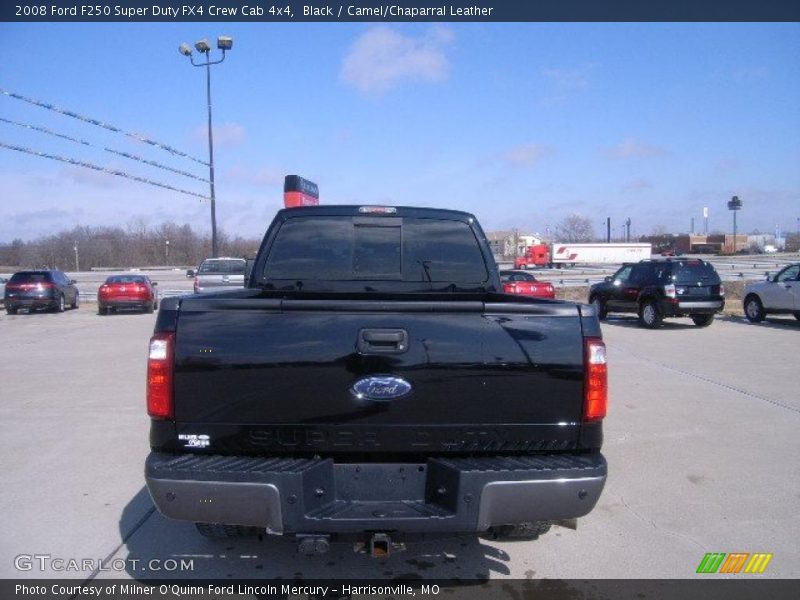 Black / Camel/Chaparral Leather 2008 Ford F250 Super Duty FX4 Crew Cab 4x4
